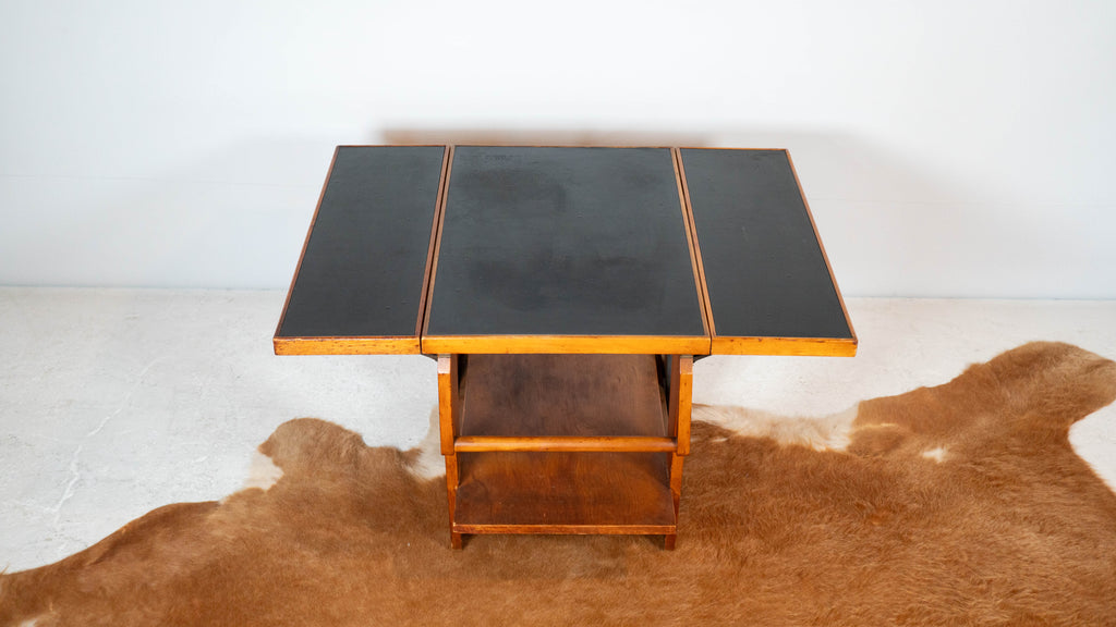 Art Deco Alvar Aalto Style Wooden Bar Cart, c.1950s