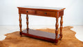 1990s Ralph Lauren Mahagony Twin Drawer Console Table