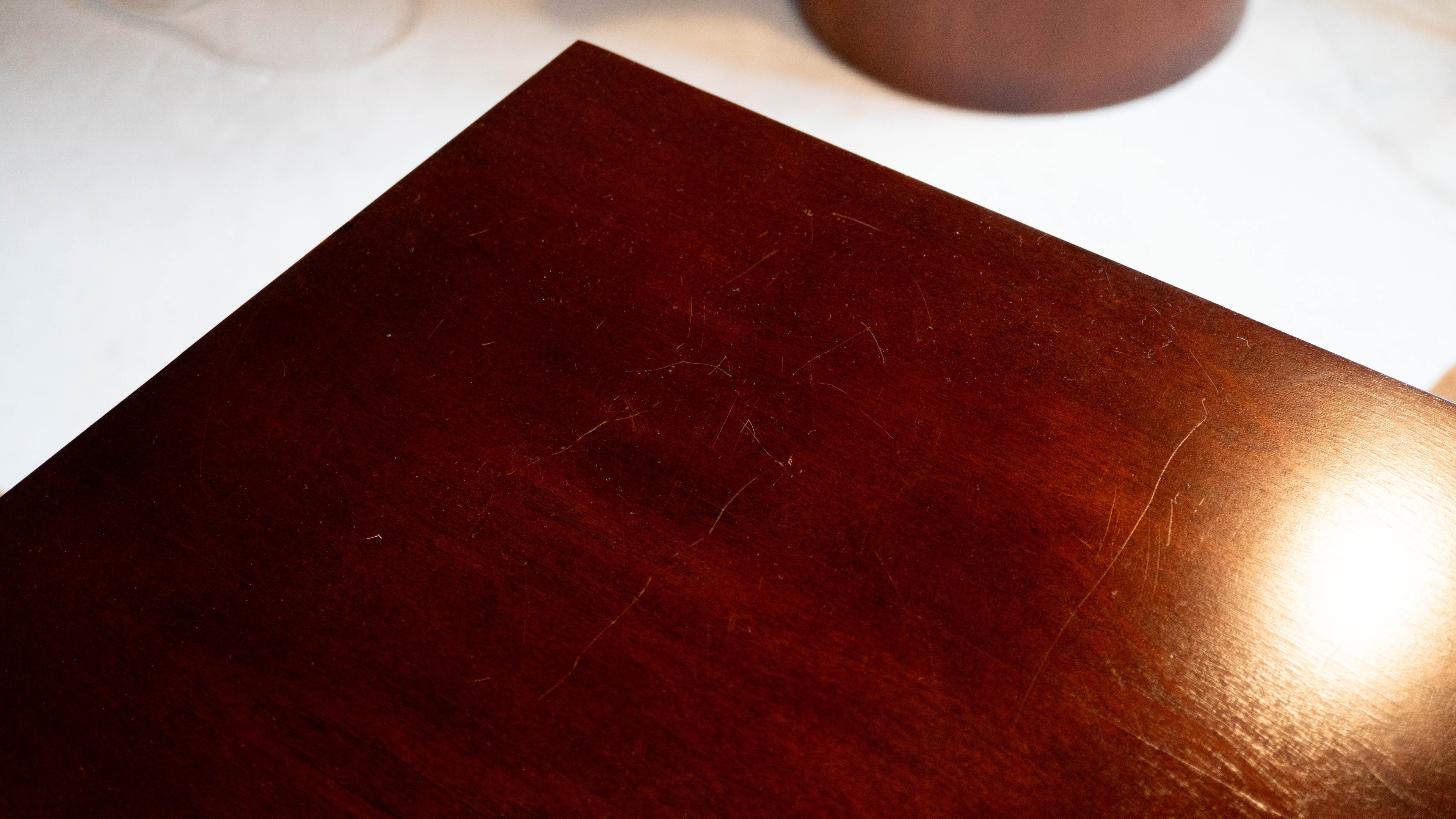 1990s Ralph Lauren Mahagony Twin Drawer Console Table