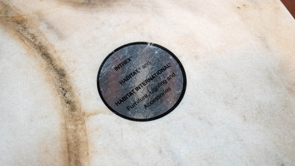 1980s Architectural Supplements for Habitat Carrara Marble Drums - A Pair