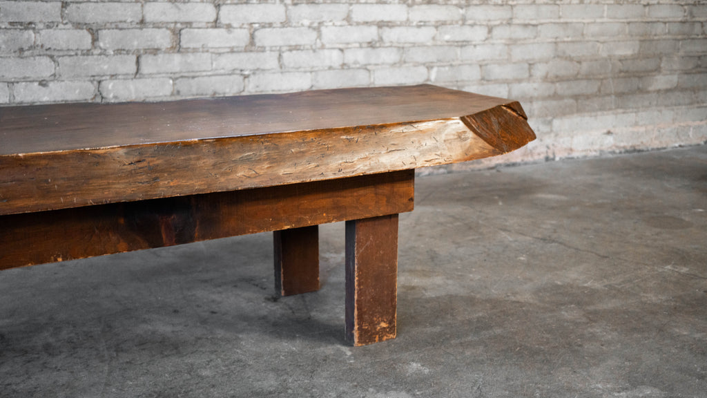 Vintage Primitive Live Edge Bench Rustic