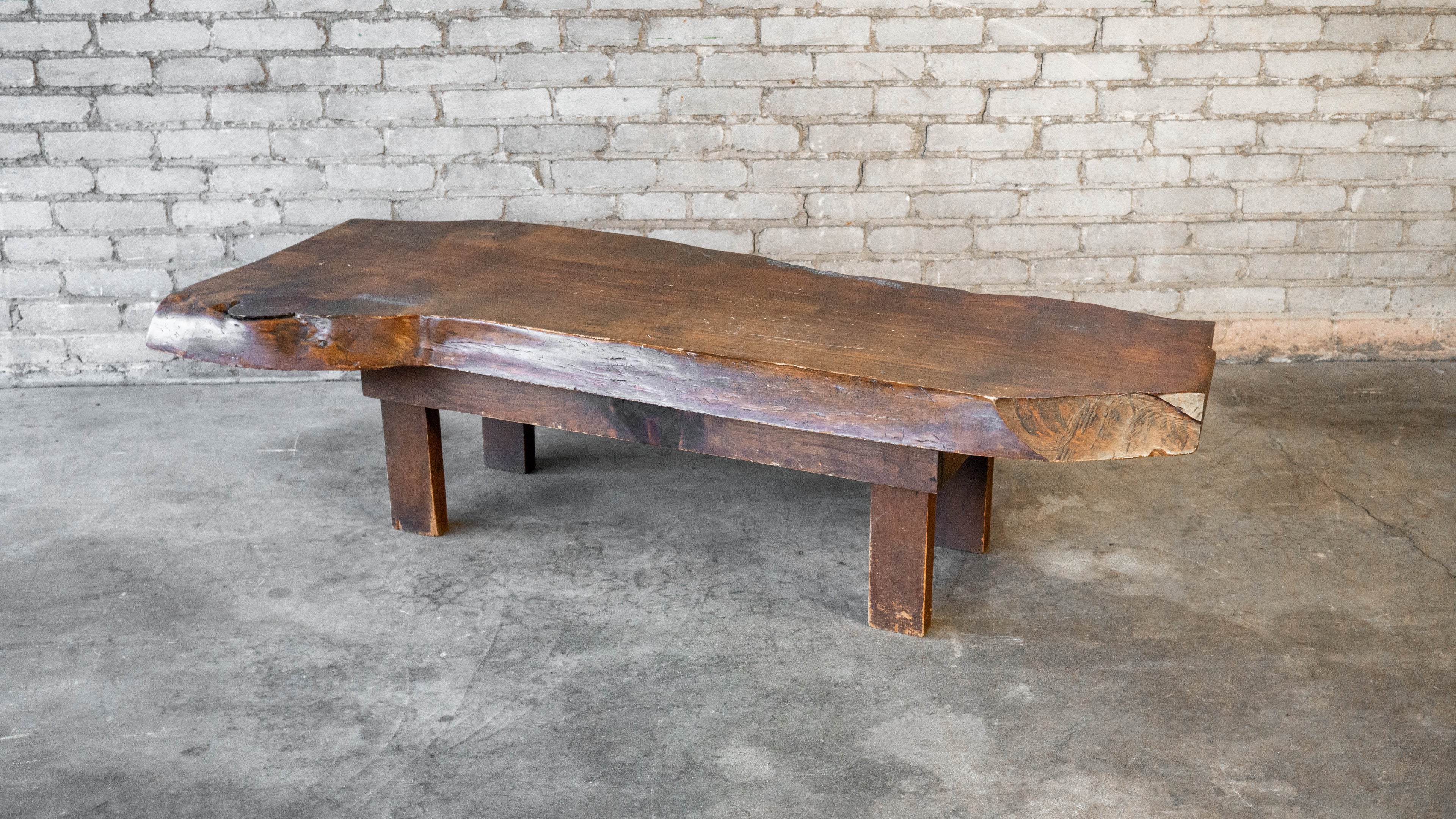 Vintage Primitive Live Edge Bench Rustic