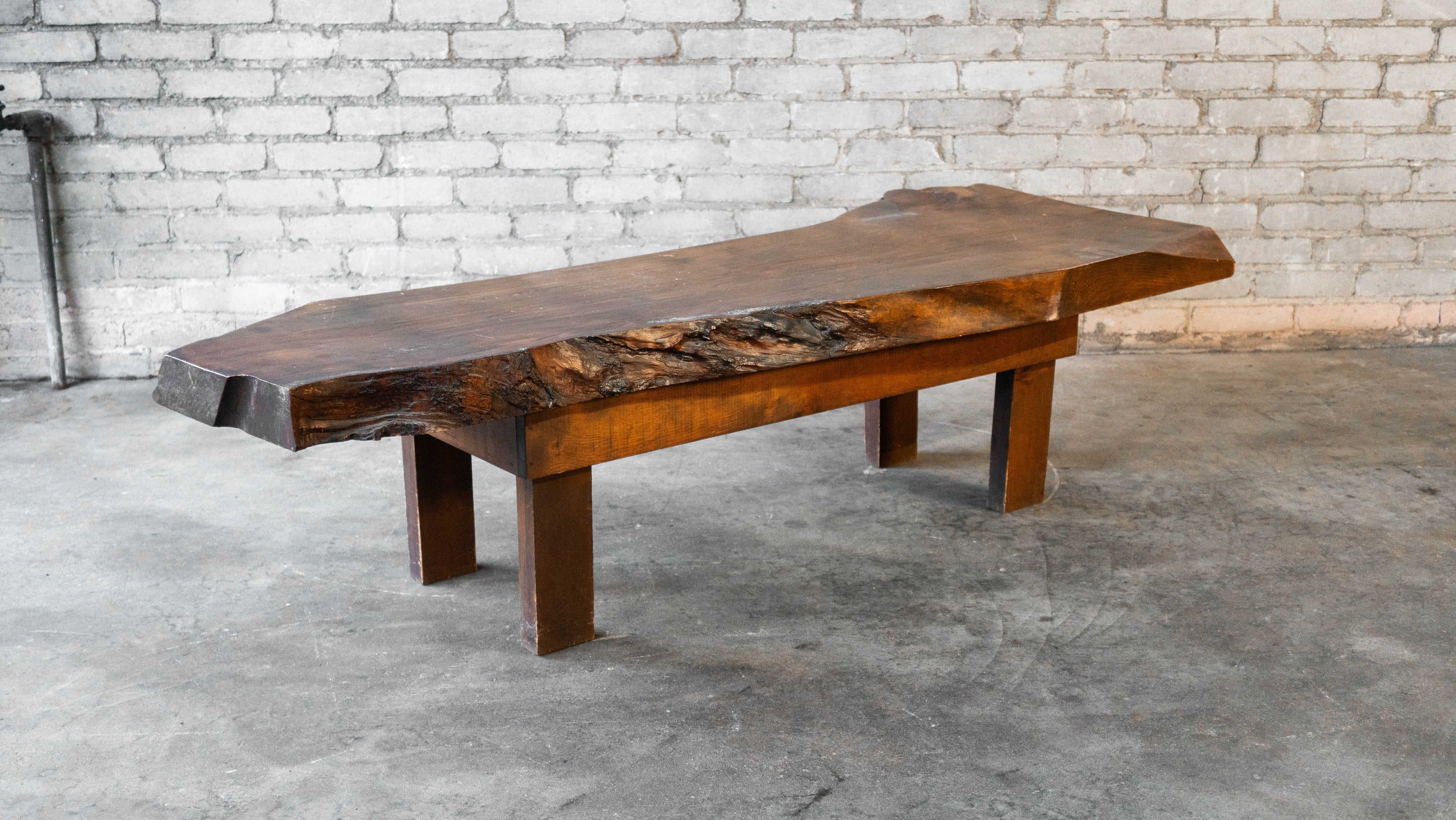 Vintage Primitive Live Edge Bench Rustic