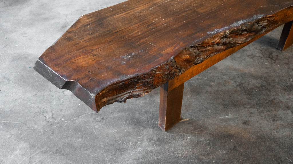 Vintage Primitive Live Edge Bench Rustic