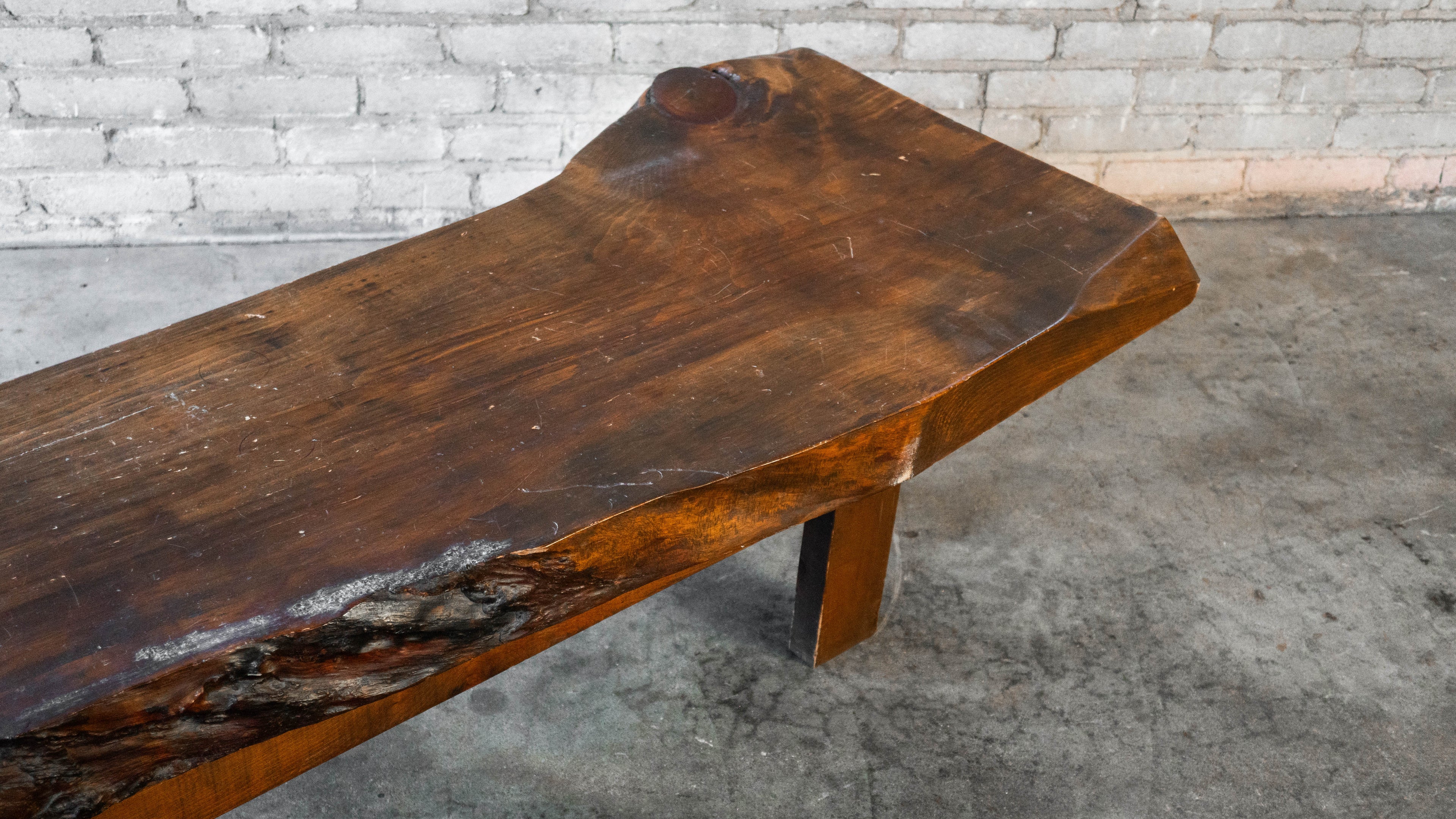 Vintage Primitive Live Edge Bench Rustic