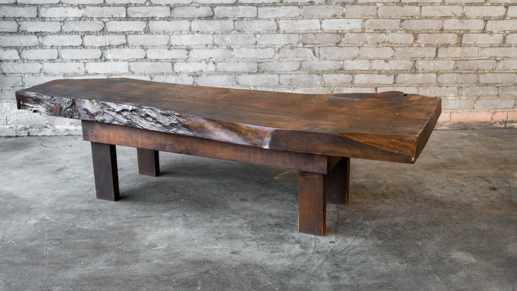 Vintage Primitive Live Edge Bench Rustic