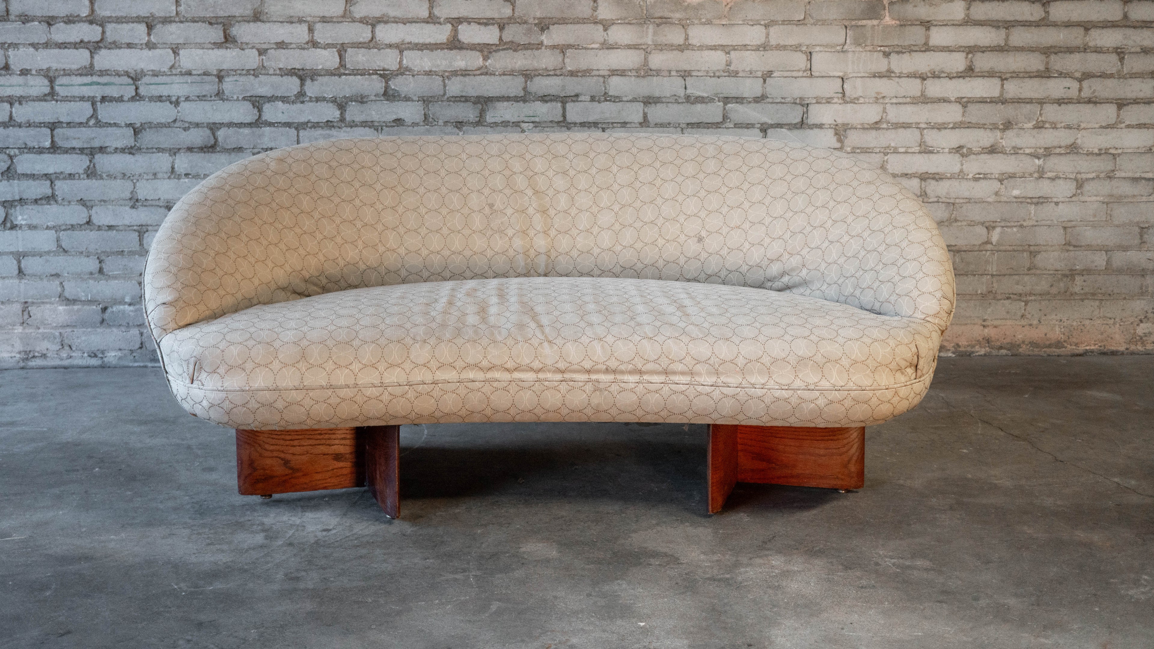1950s Vladimir Kagan for Kagan-Dreyfuss Inc Walnut Sofa