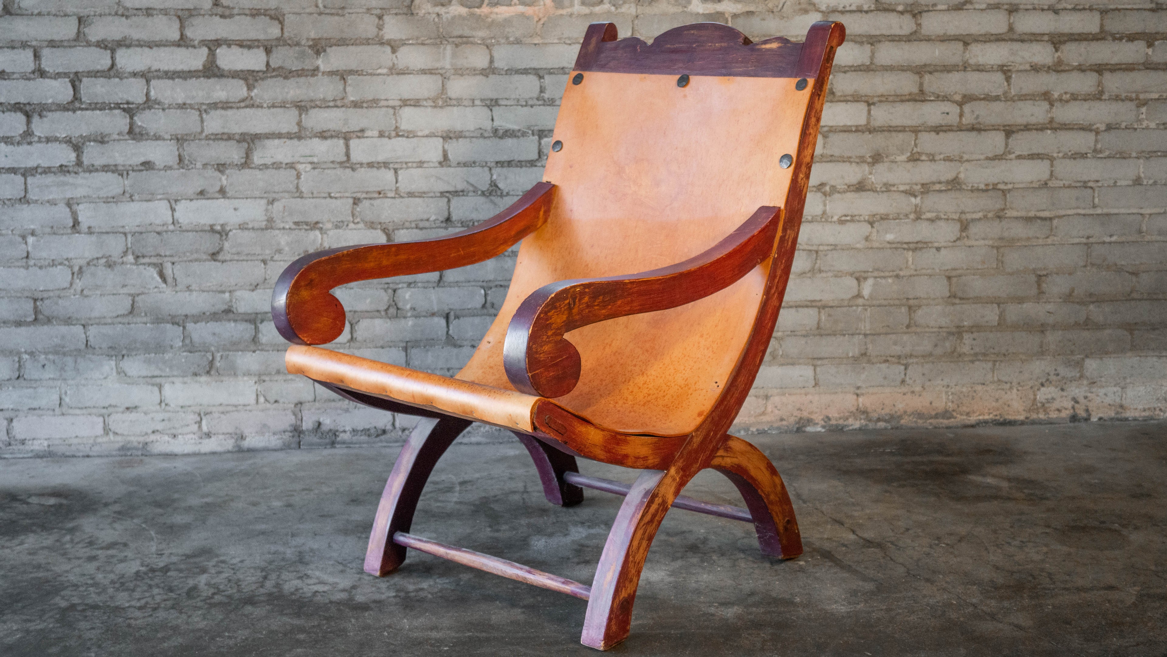 Clara Porset Style Mexican Butaque Chair