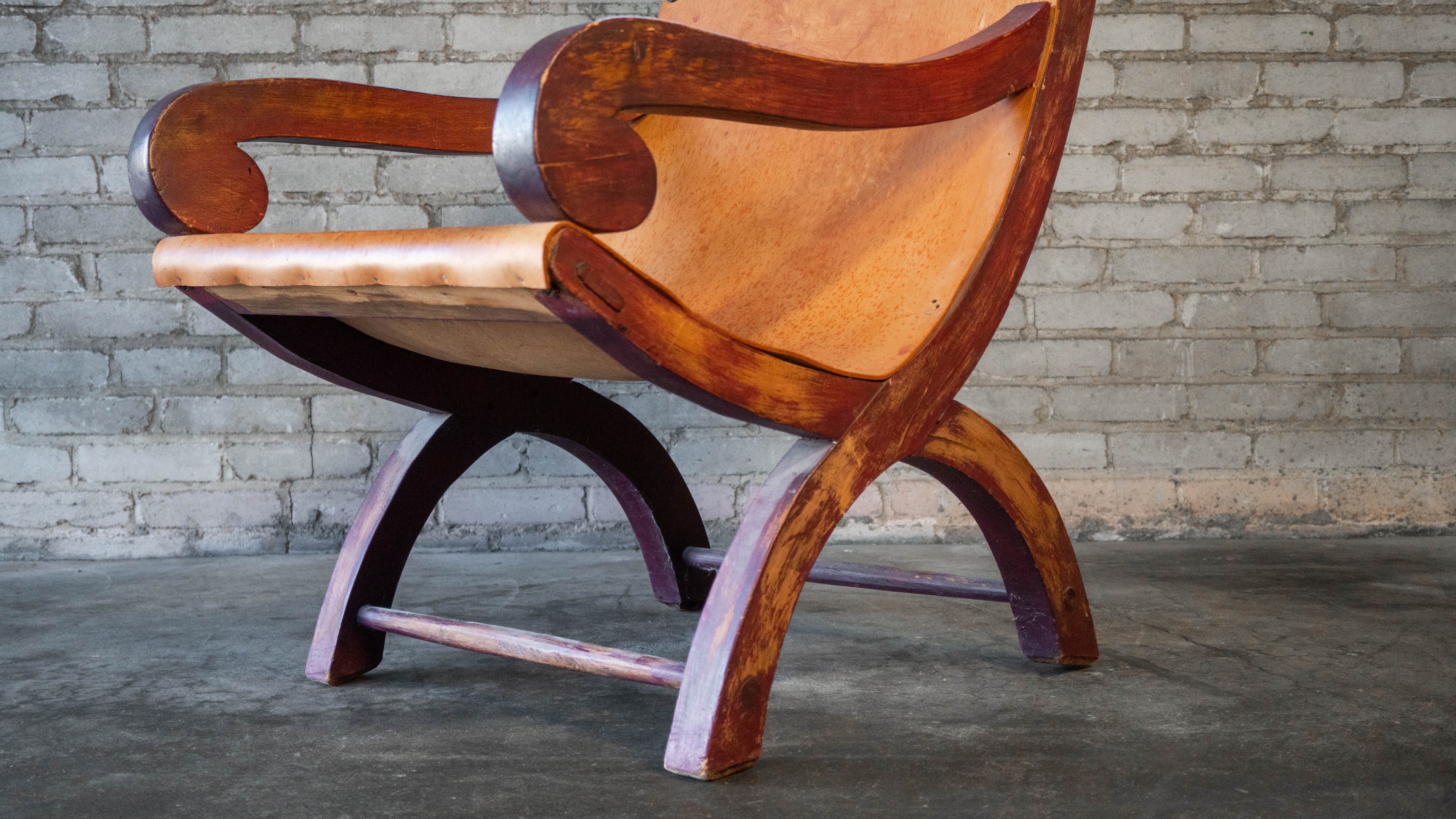 Clara Porset Style Mexican Butaque Chair