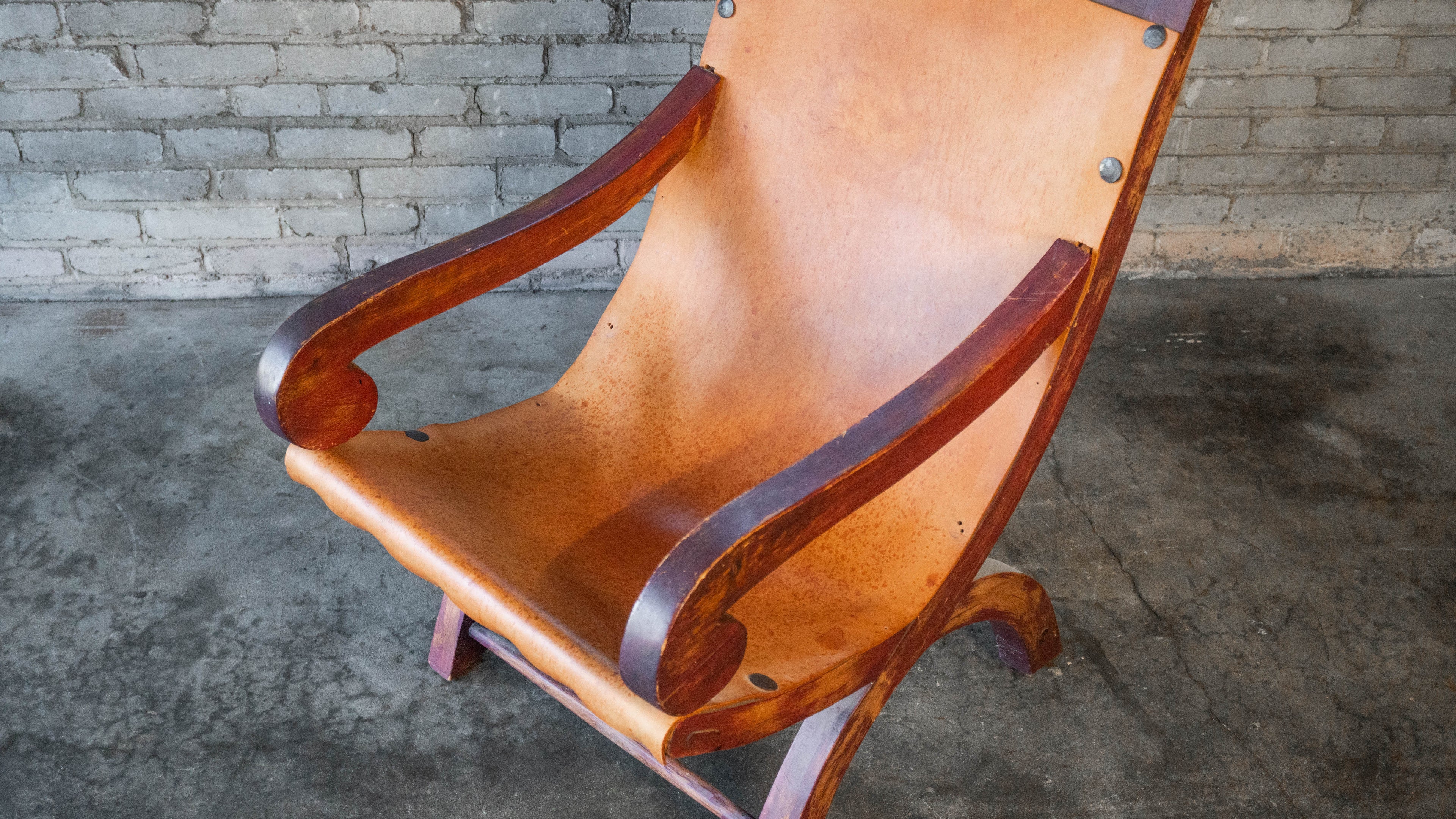 Clara Porset Style Mexican Butaque Chair