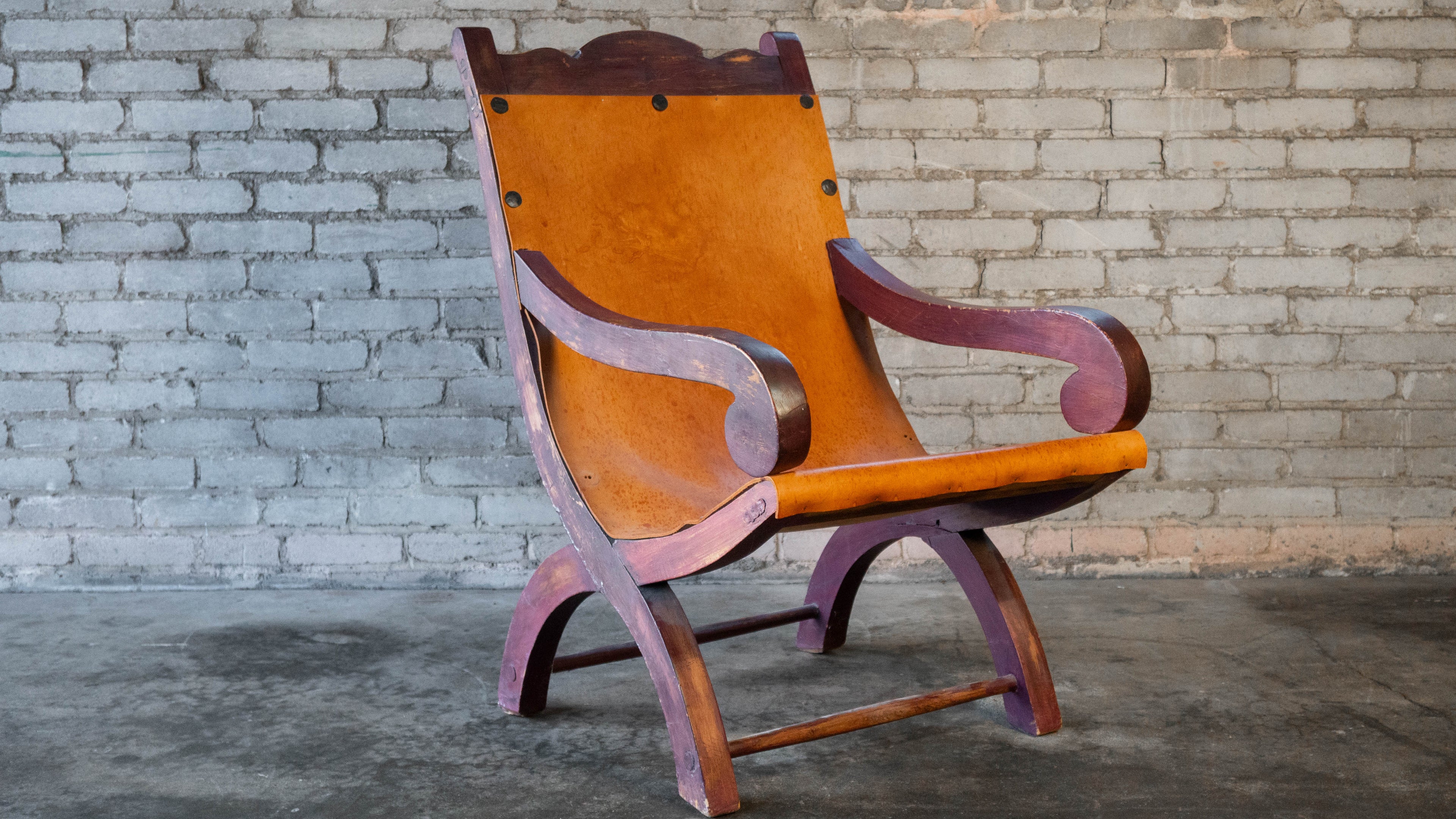 Clara Porset Style Mexican Butaque Chair