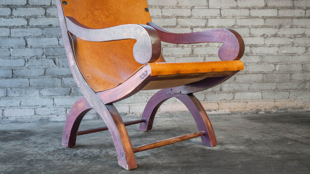 Clara Porset Style Mexican Butaque Chair