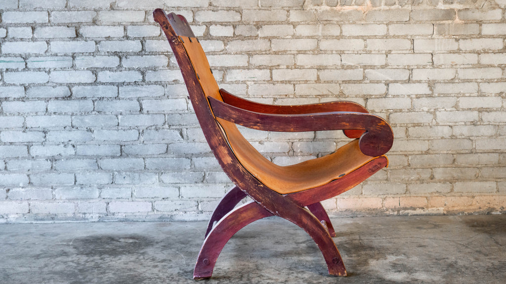 Clara Porset Style Mexican Butaque Chair