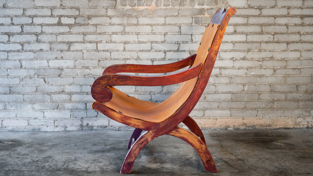 Clara Porset Style Mexican Butaque Chair