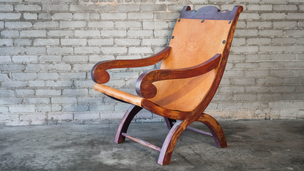 Clara Porset Style Mexican Butaque Chair