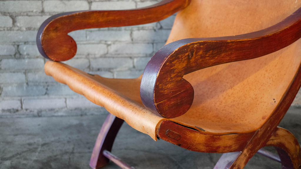 Clara Porset Style Mexican Butaque Chair