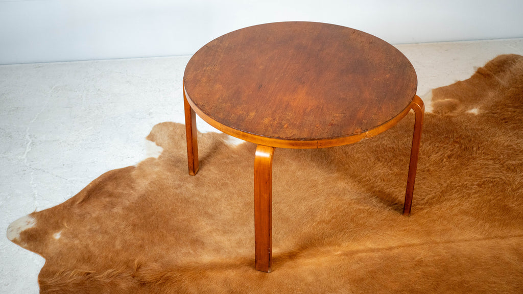 1940s Vintage Alvar Aalto Bentwood Coffee Table