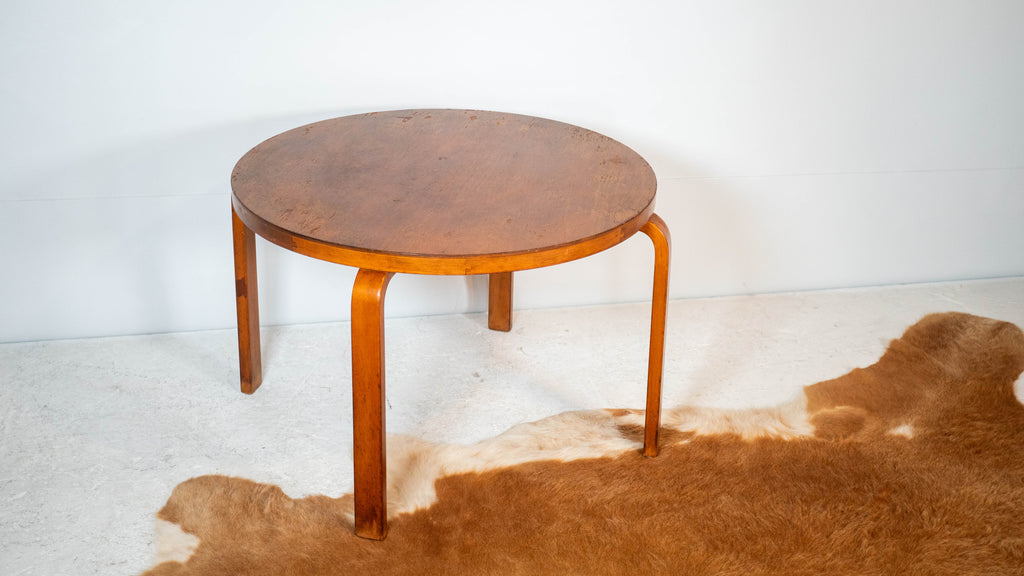 1940s Vintage Alvar Aalto Bentwood Coffee Table