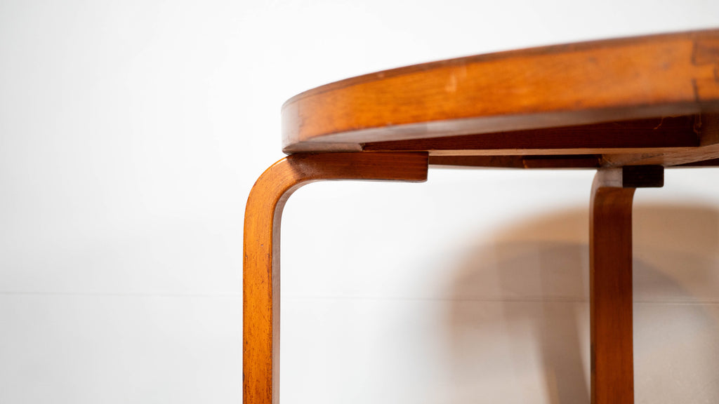 1940s Vintage Alvar Aalto Bentwood Coffee Table