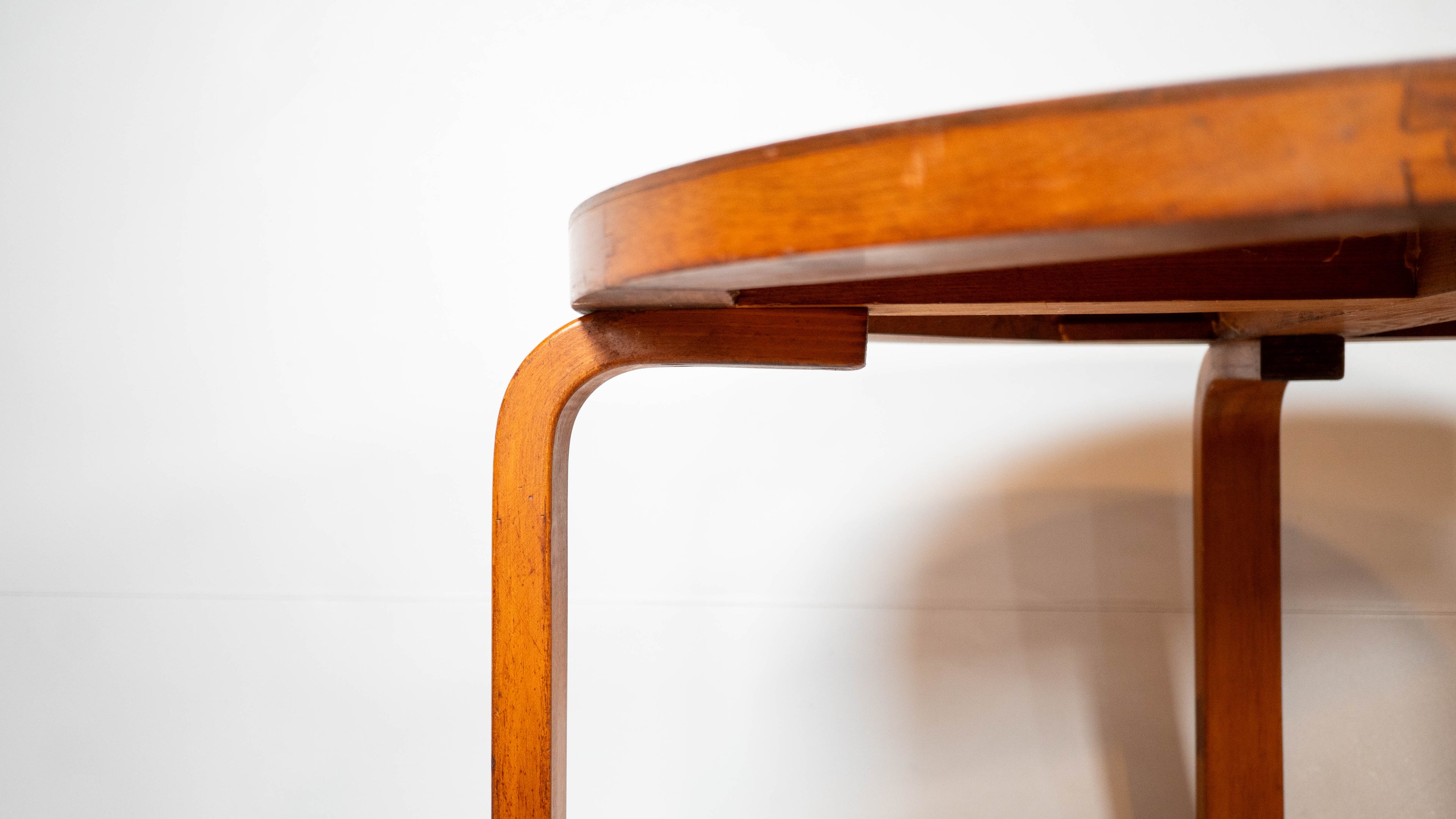 1940s Vintage Alvar Aalto Bentwood Coffee Table