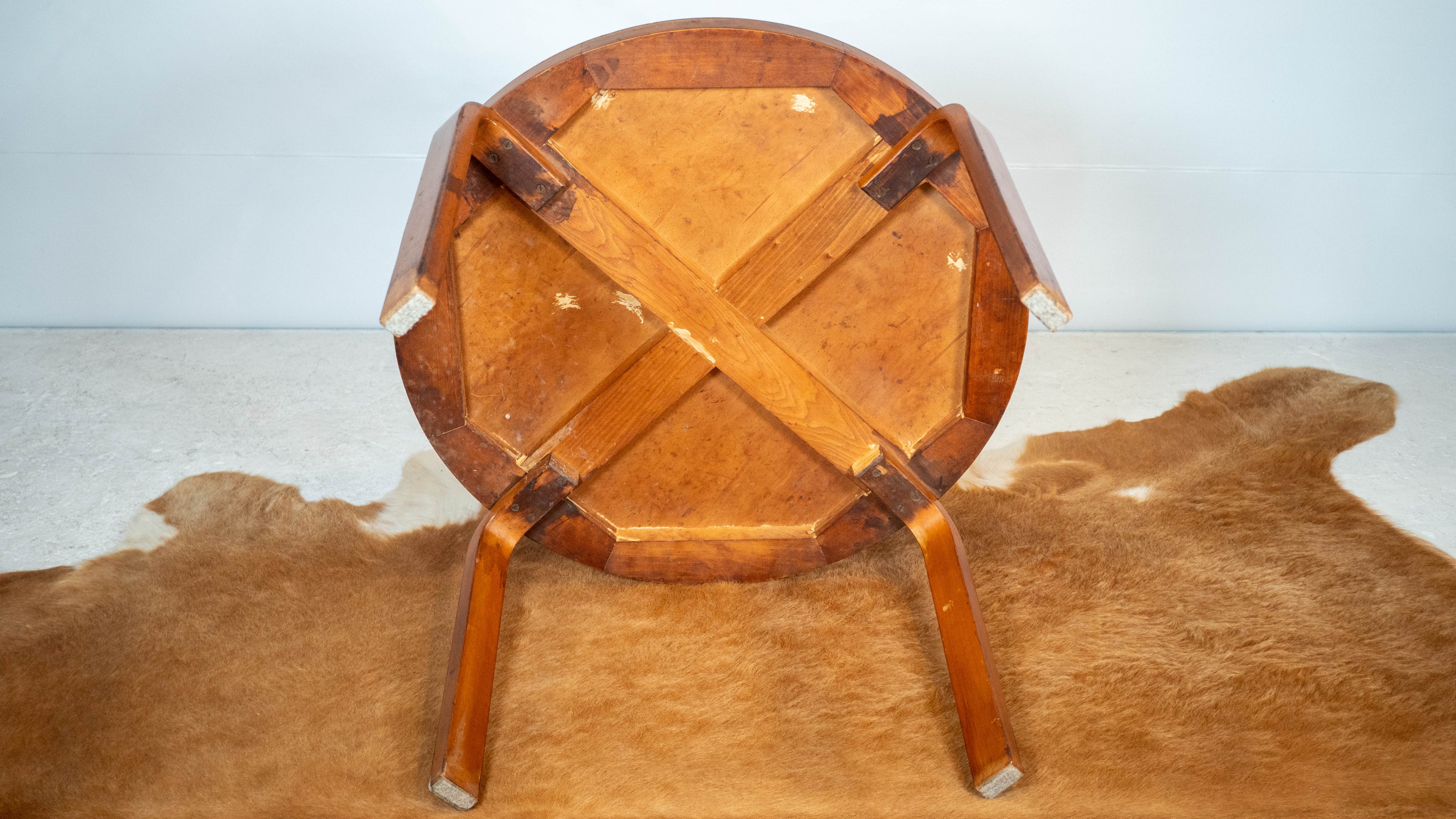 1940s Vintage Alvar Aalto Bentwood Coffee Table