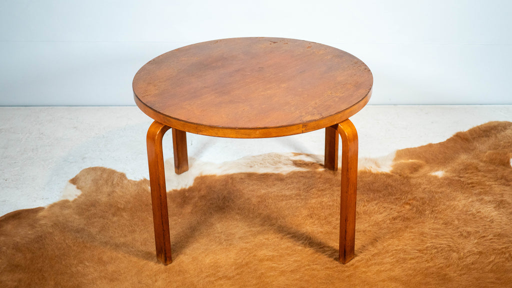 1940s Vintage Alvar Aalto Bentwood Coffee Table