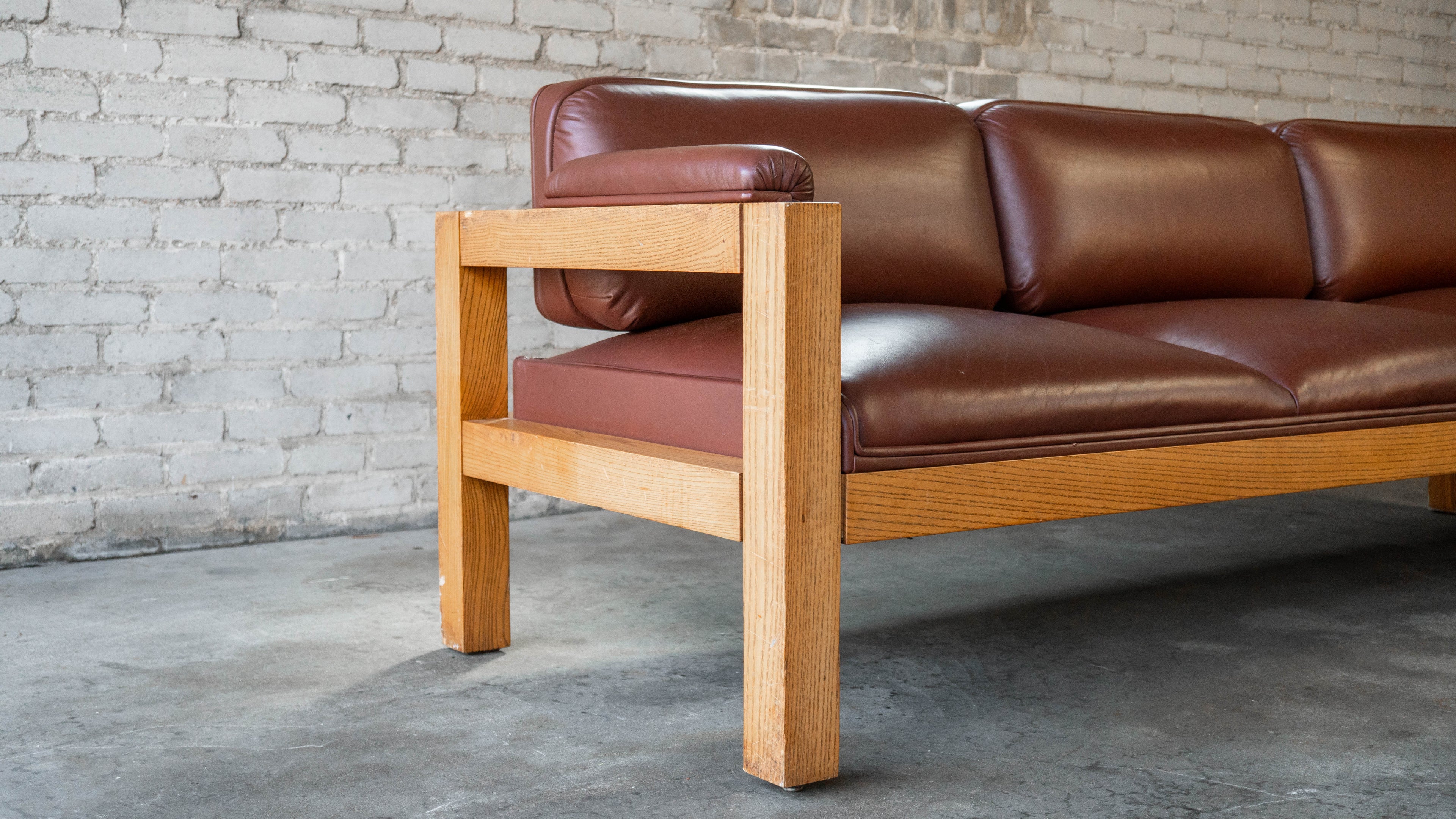 Vintage Warren Platner for CI Designs Oak Sofa