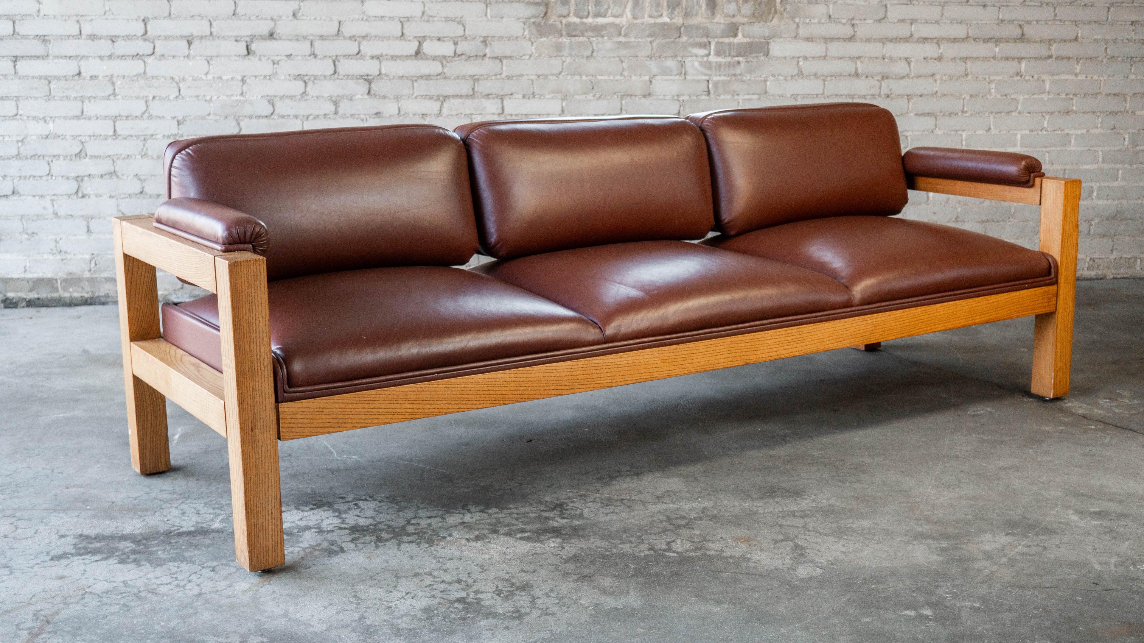 Vintage Warren Platner for CI Designs Oak Sofa