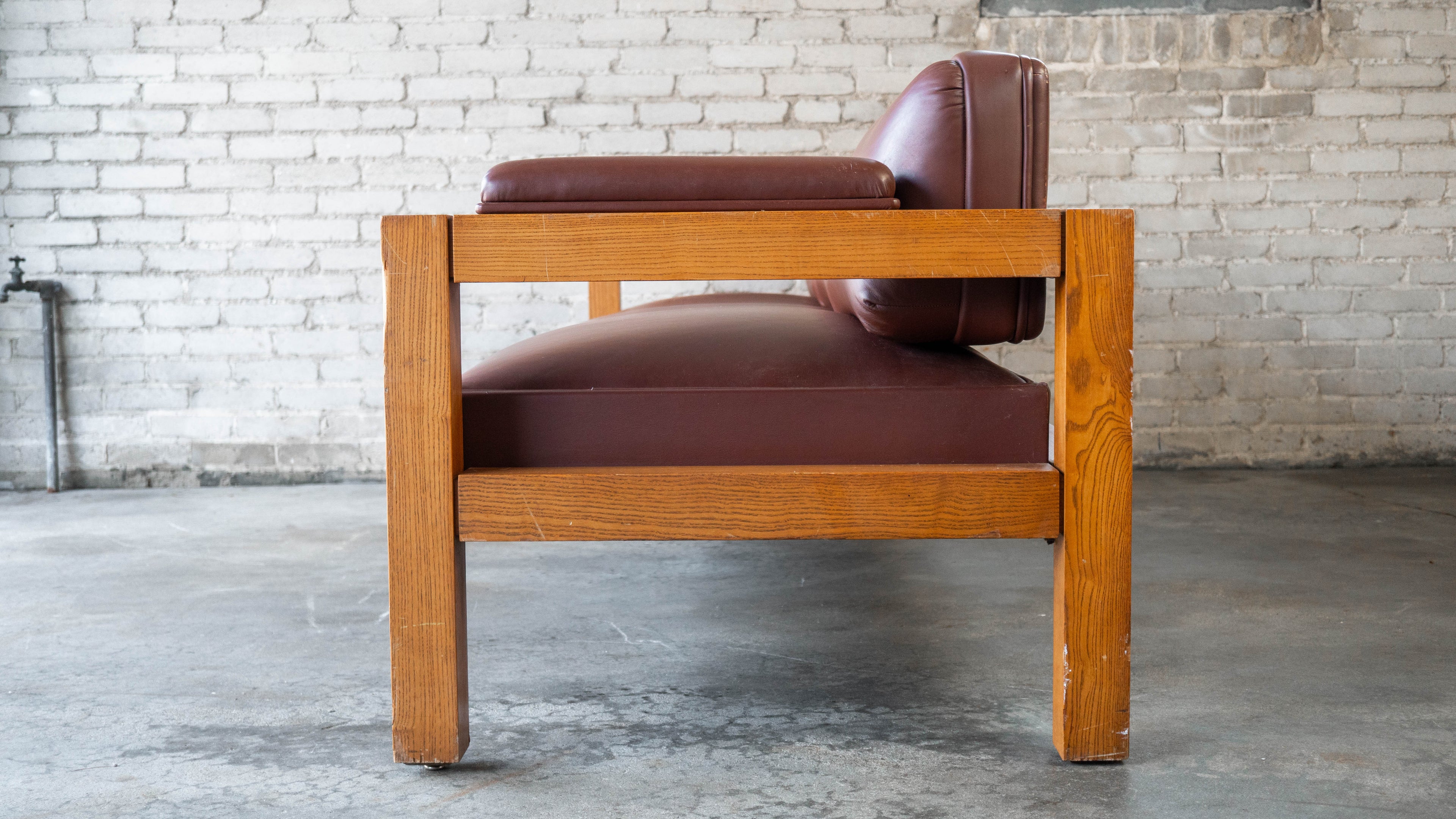 Vintage Warren Platner for CI Designs Oak Sofa