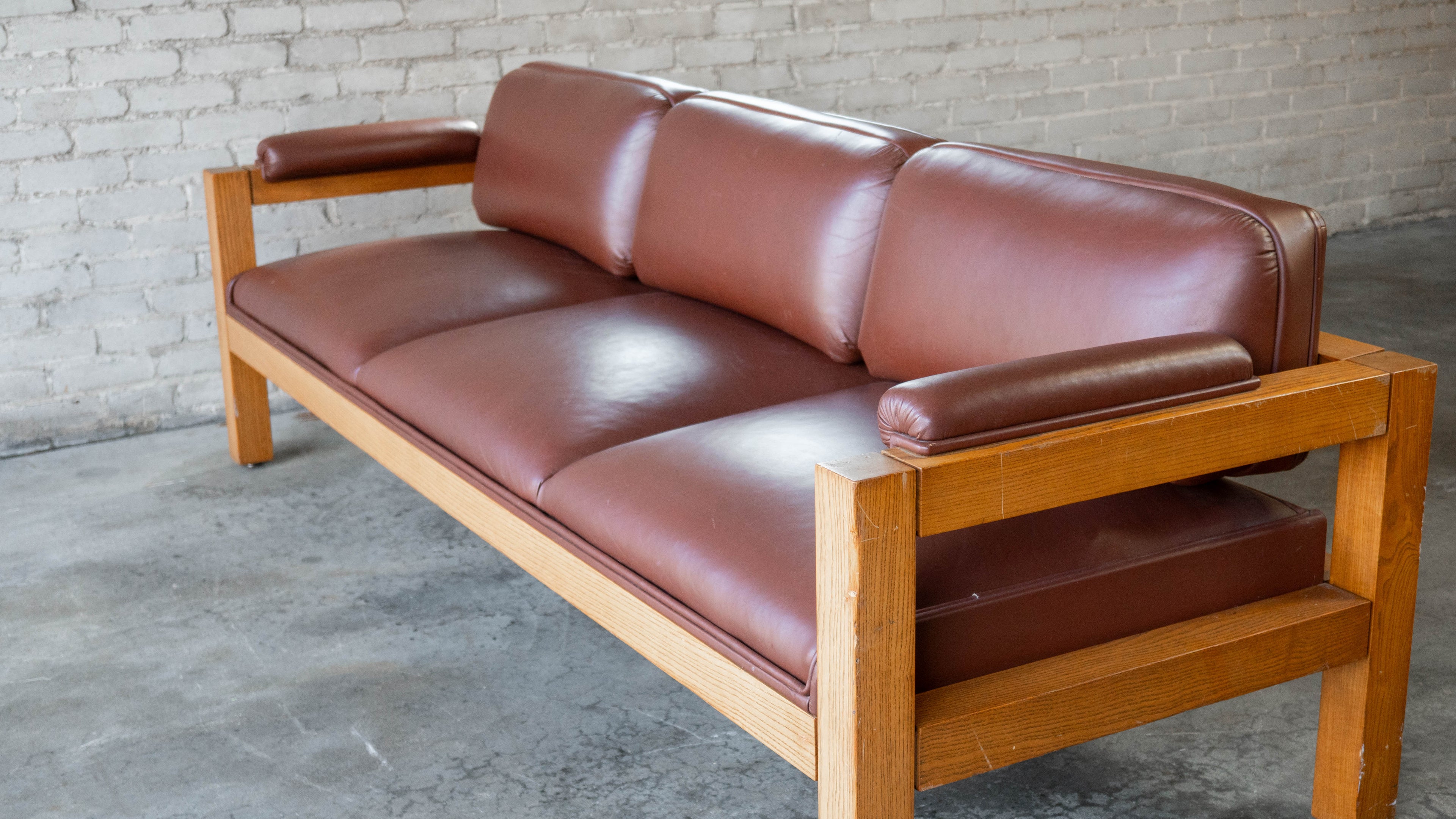 Vintage Warren Platner for CI Designs Oak Sofa