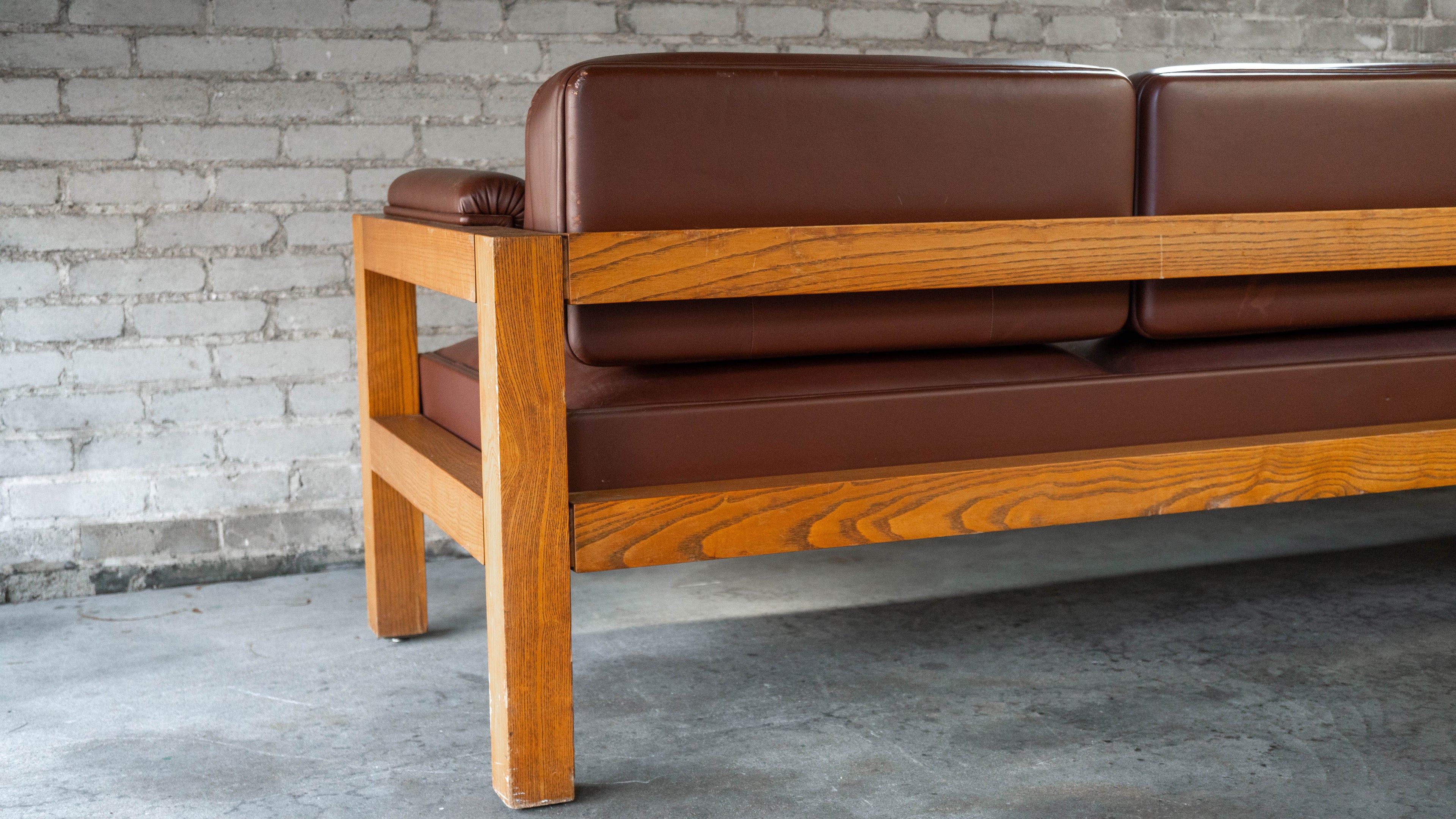 Vintage Warren Platner for CI Designs Oak Sofa
