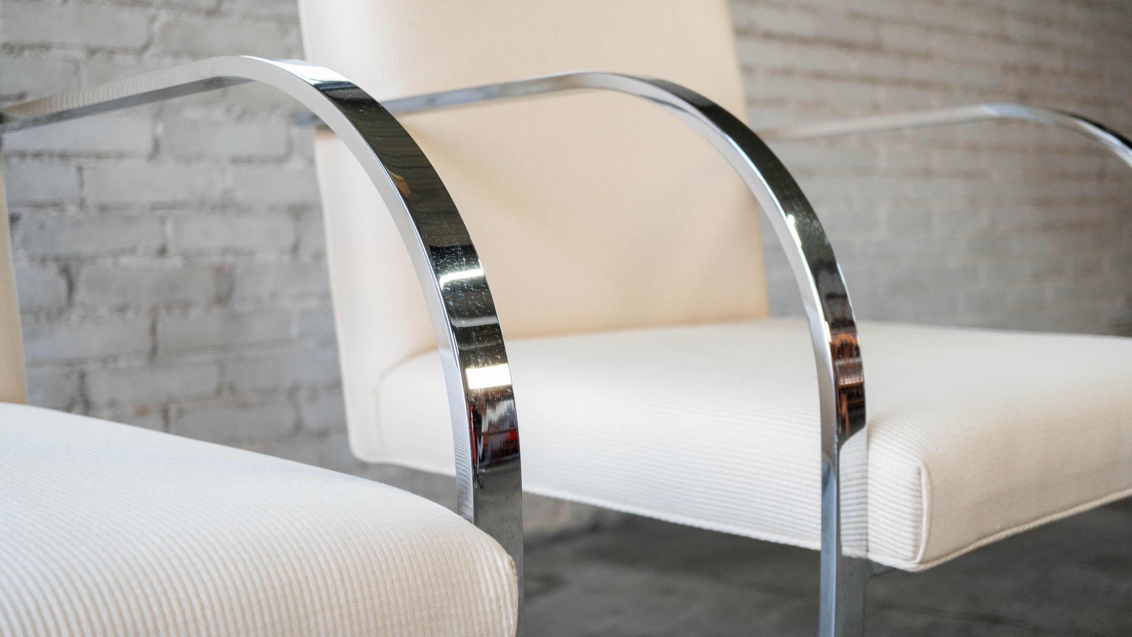 Vintage Mies Van Der Rohe Attr. Brno Flat Bar Chairs - A Pair