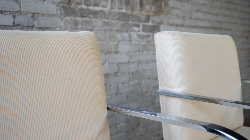 Vintage Mies Van Der Rohe Attr. Brno Flat Bar Chairs - A Pair