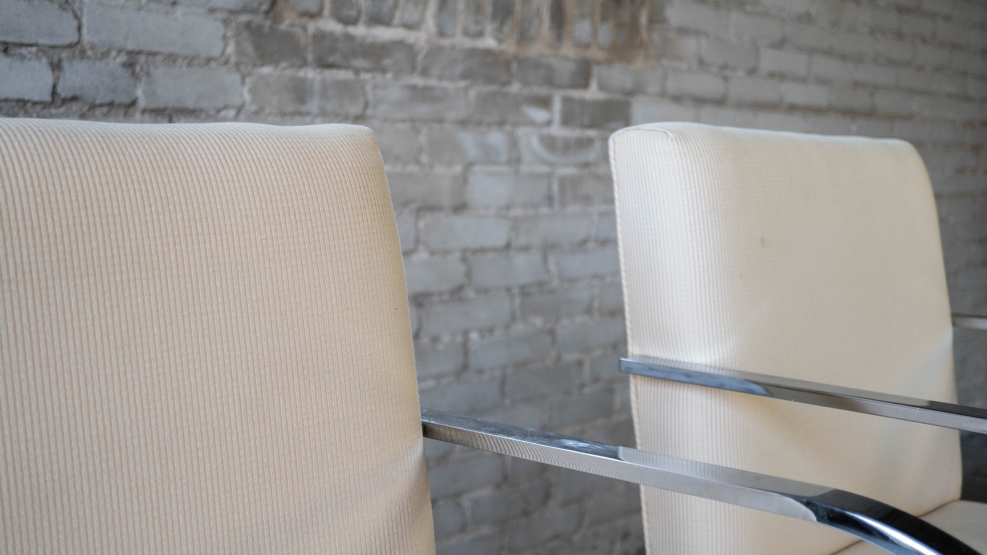 Vintage Mies Van Der Rohe Attr. Brno Flat Bar Chairs - A Pair