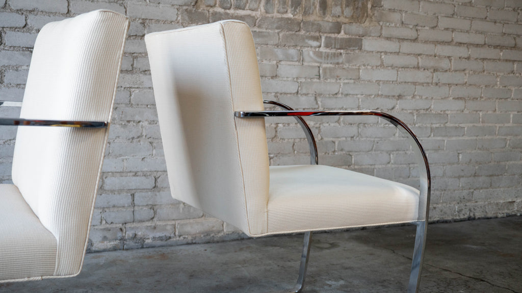 Vintage Mies Van Der Rohe Attr. Brno Flat Bar Chairs - A Pair