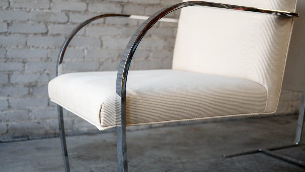 Vintage Mies Van Der Rohe Attr. Brno Flat Bar Chairs - A Pair