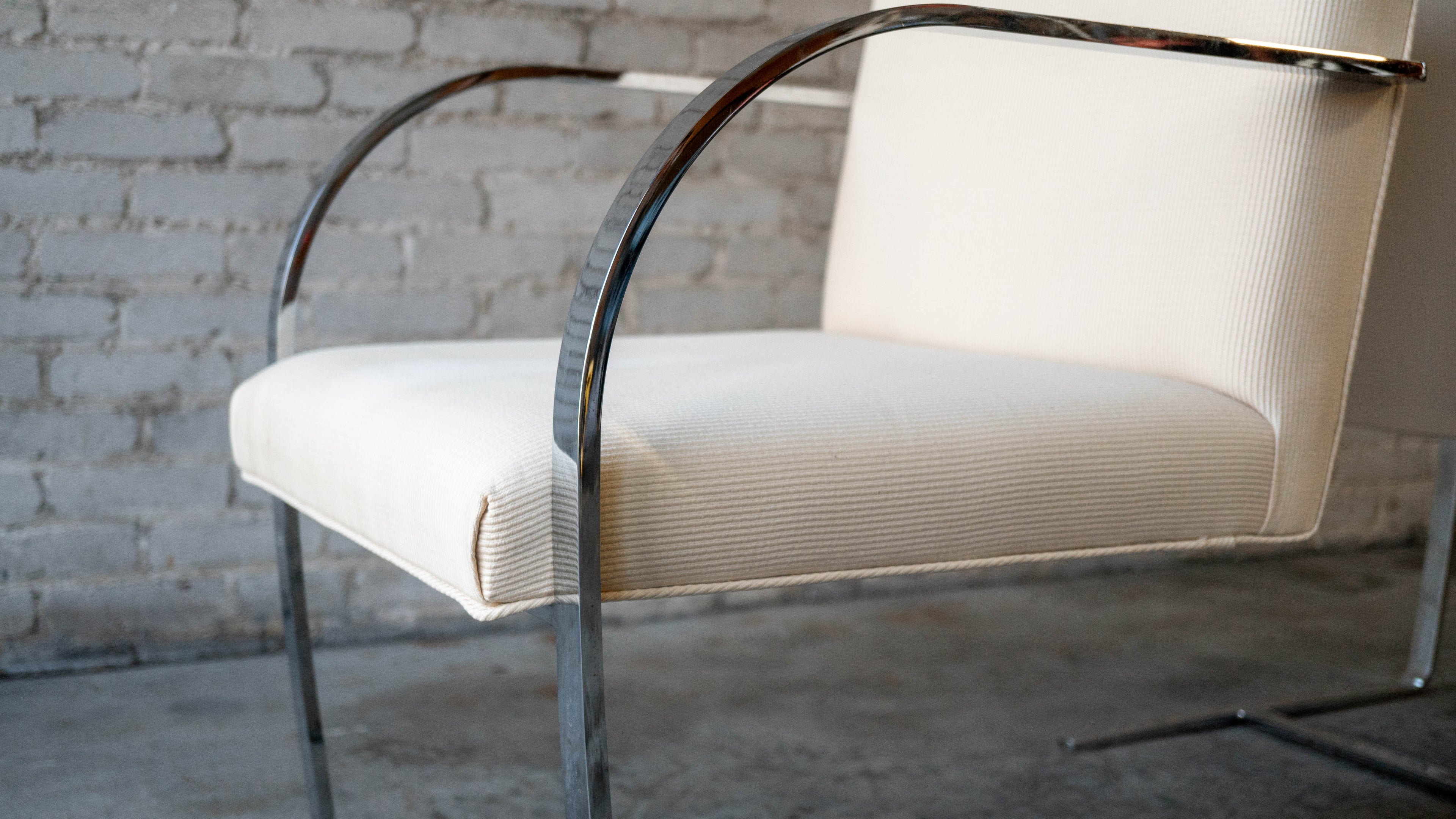 Vintage Mies Van Der Rohe Attr. Brno Flat Bar Chairs - A Pair