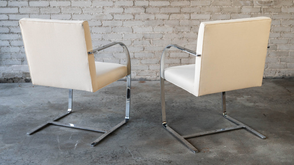 Vintage Mies Van Der Rohe Attr. Brno Flat Bar Chairs - A Pair