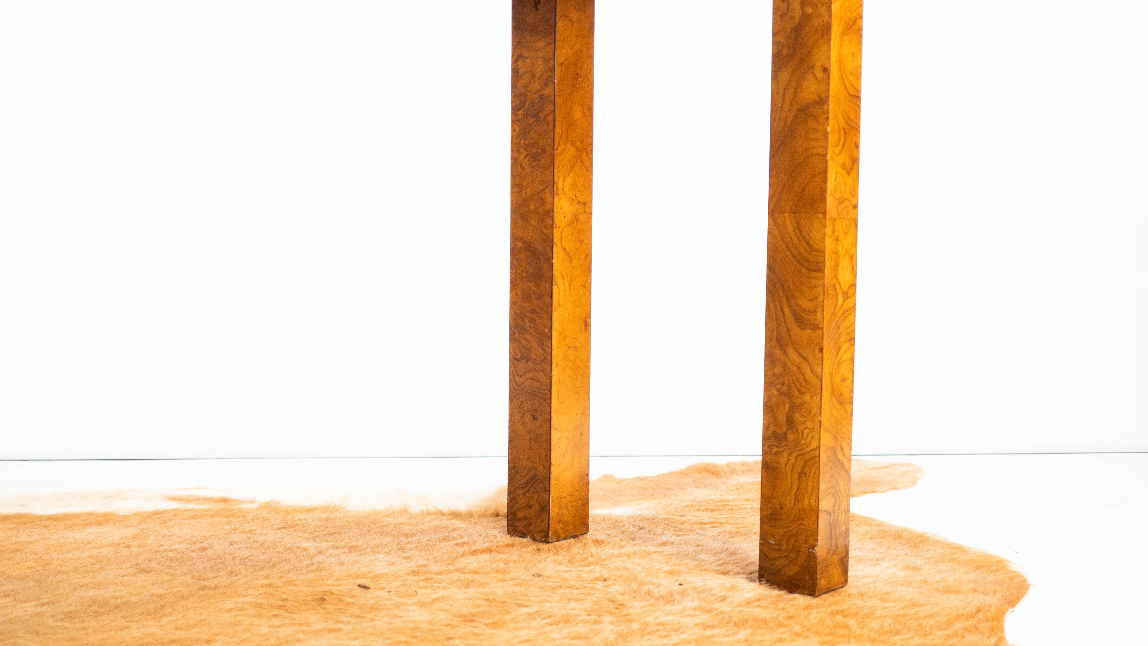 John Widdicomb Parsons Burl Wood Console Table