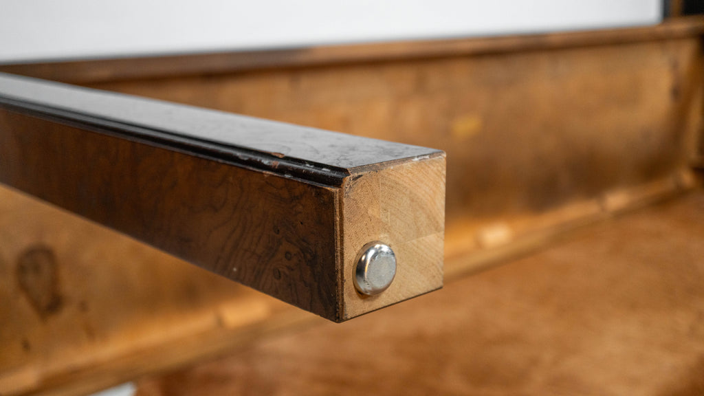 John Widdicomb Parsons Burl Wood Console Table