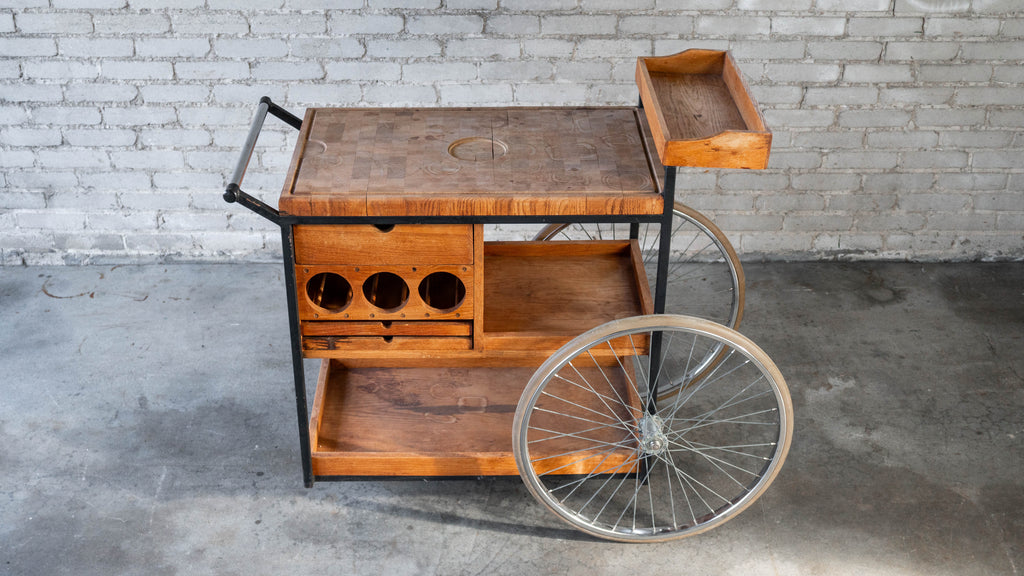 Vintage Mid-Century Arthur Umanoff for David Morgan Bar Cart