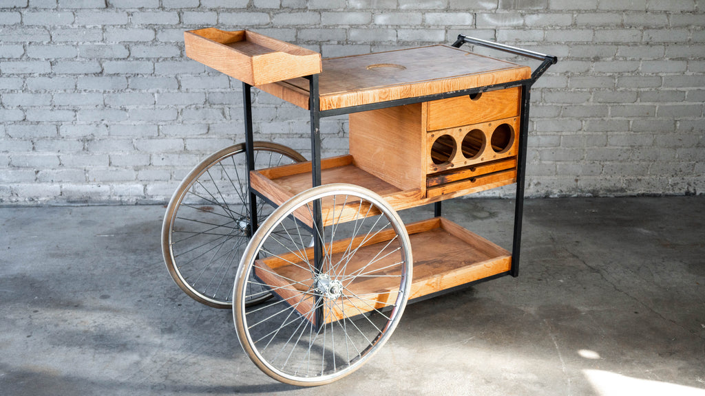 Vintage Mid-Century Arthur Umanoff for David Morgan Bar Cart