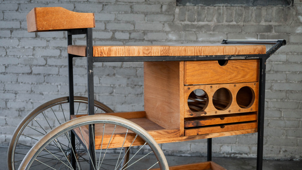 Vintage Mid-Century Arthur Umanoff for David Morgan Bar Cart