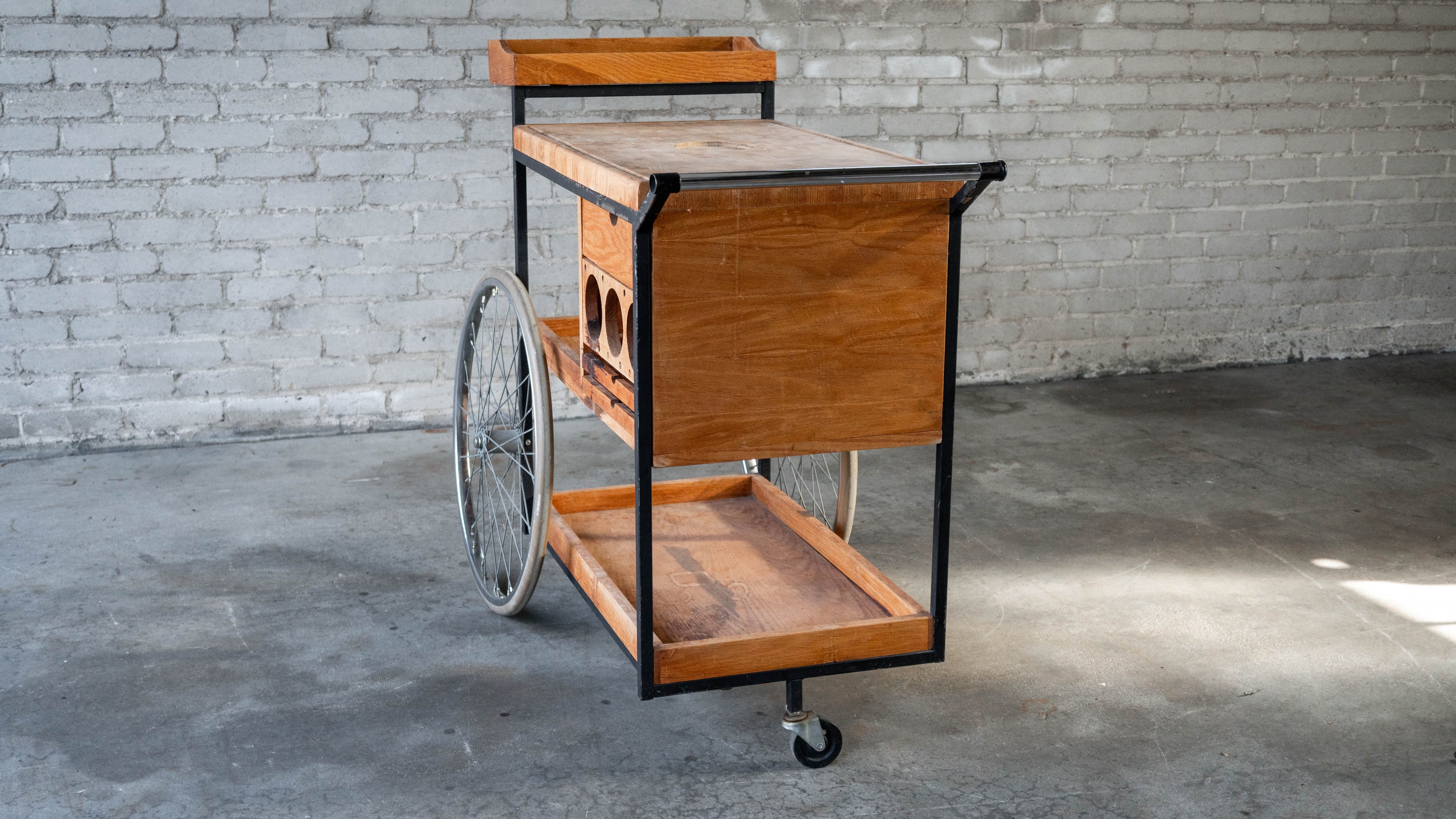 Vintage Mid-Century Arthur Umanoff for David Morgan Bar Cart