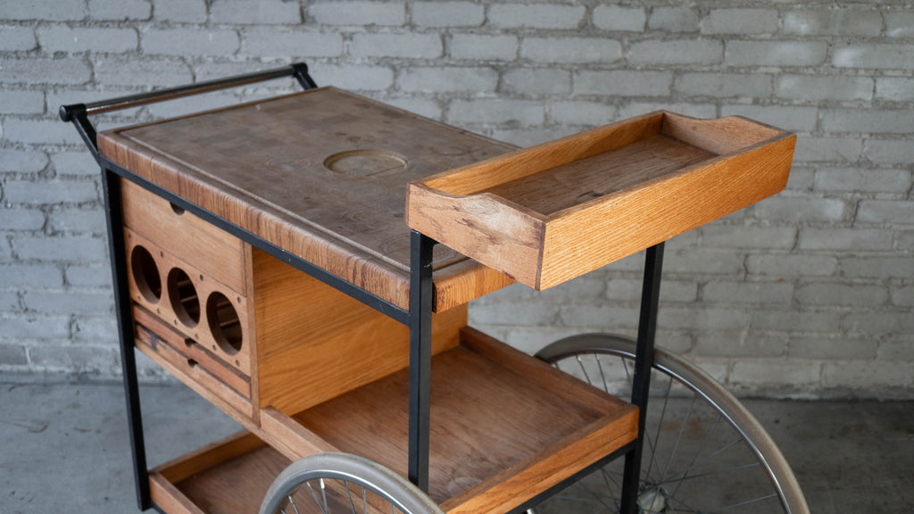Vintage Mid-Century Arthur Umanoff for David Morgan Bar Cart