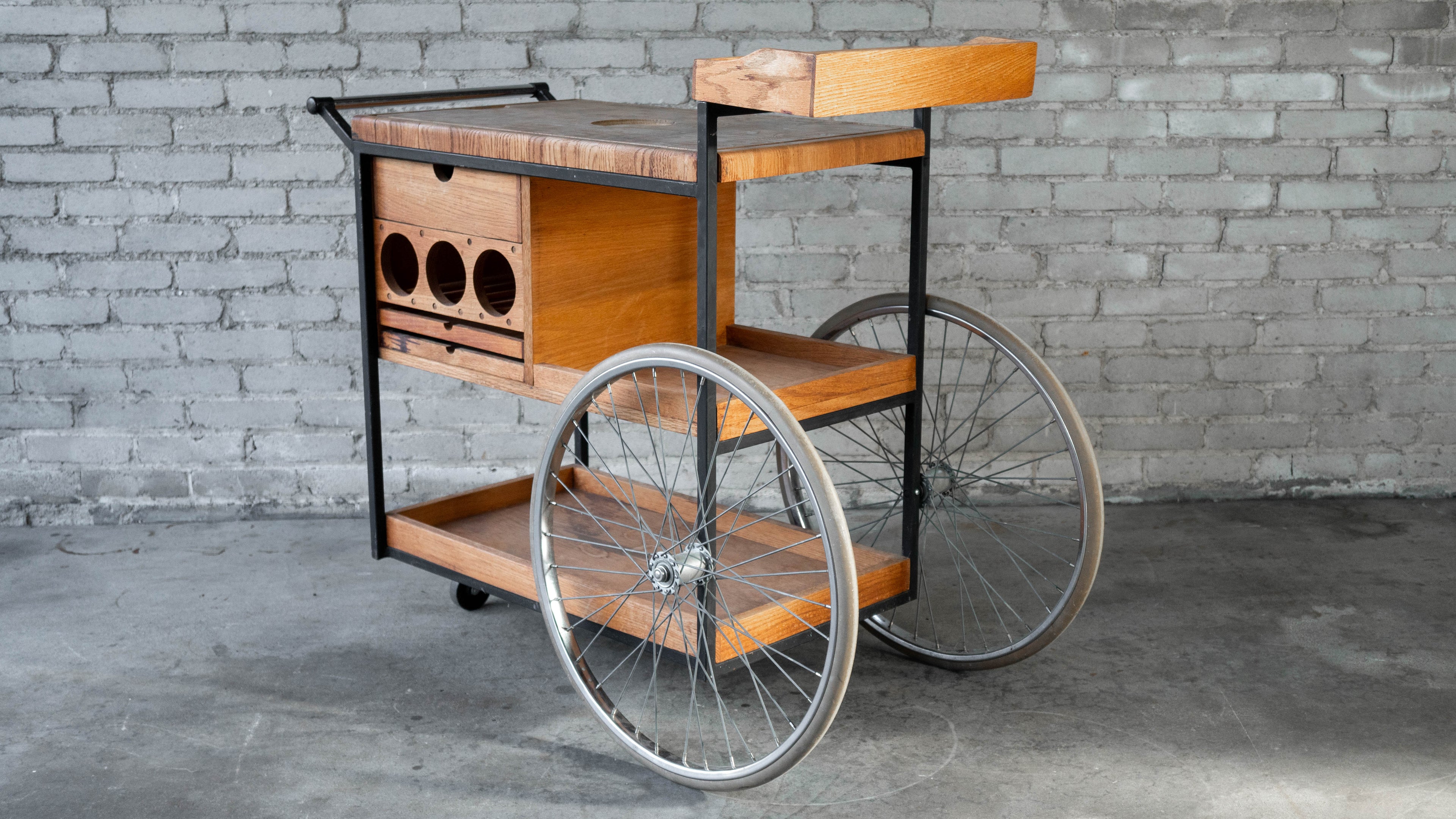 Vintage Mid-Century Arthur Umanoff for David Morgan Bar Cart