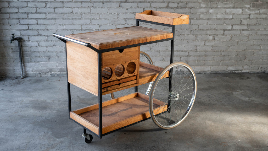 Vintage Mid-Century Arthur Umanoff for David Morgan Bar Cart