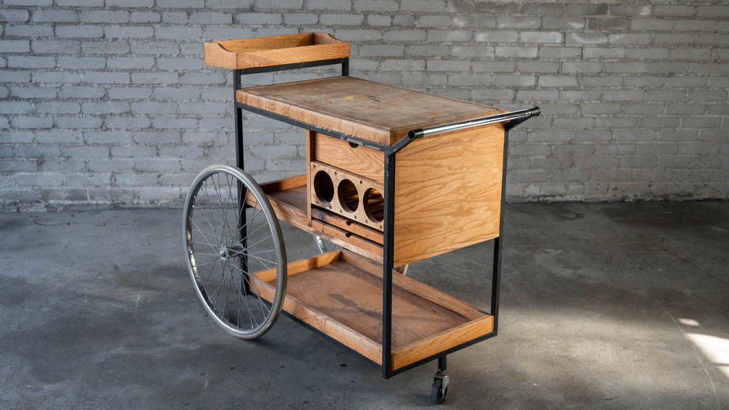 Vintage Mid-Century Arthur Umanoff for David Morgan Bar Cart