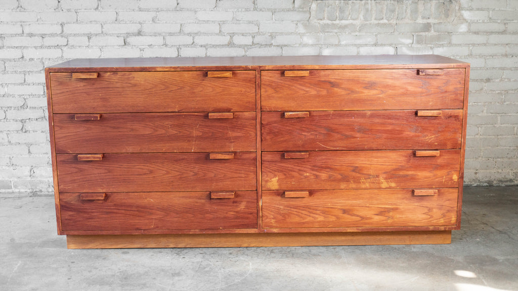 1970s Charles Webb Eight-Drawer Oak Dresser