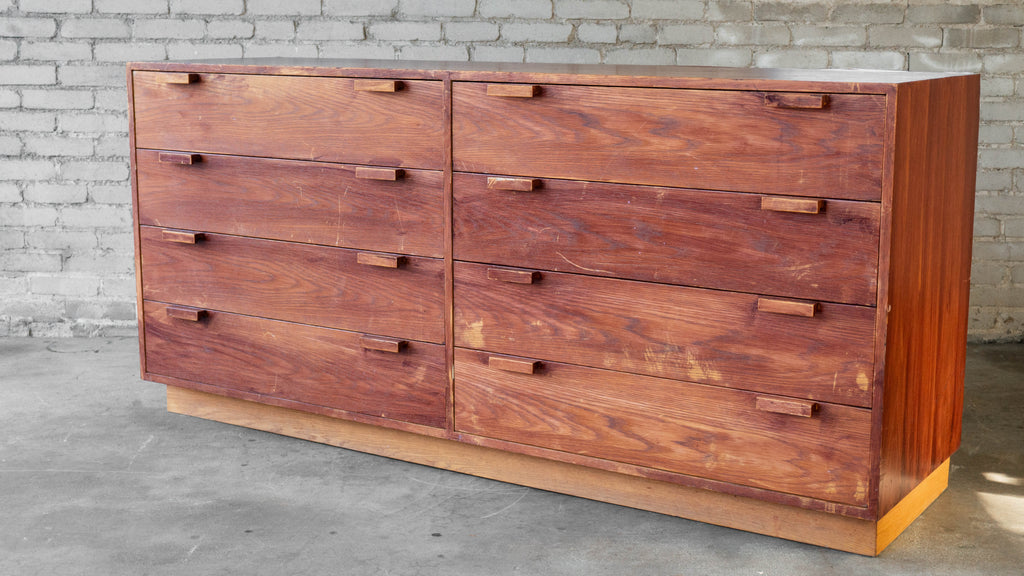 1970s Charles Webb Eight-Drawer Oak Dresser